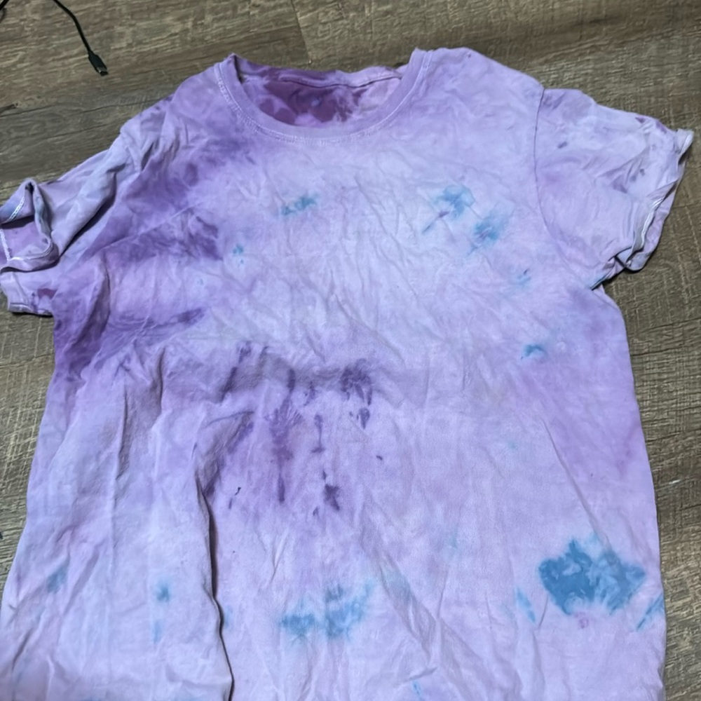 Purple tie dye shirt